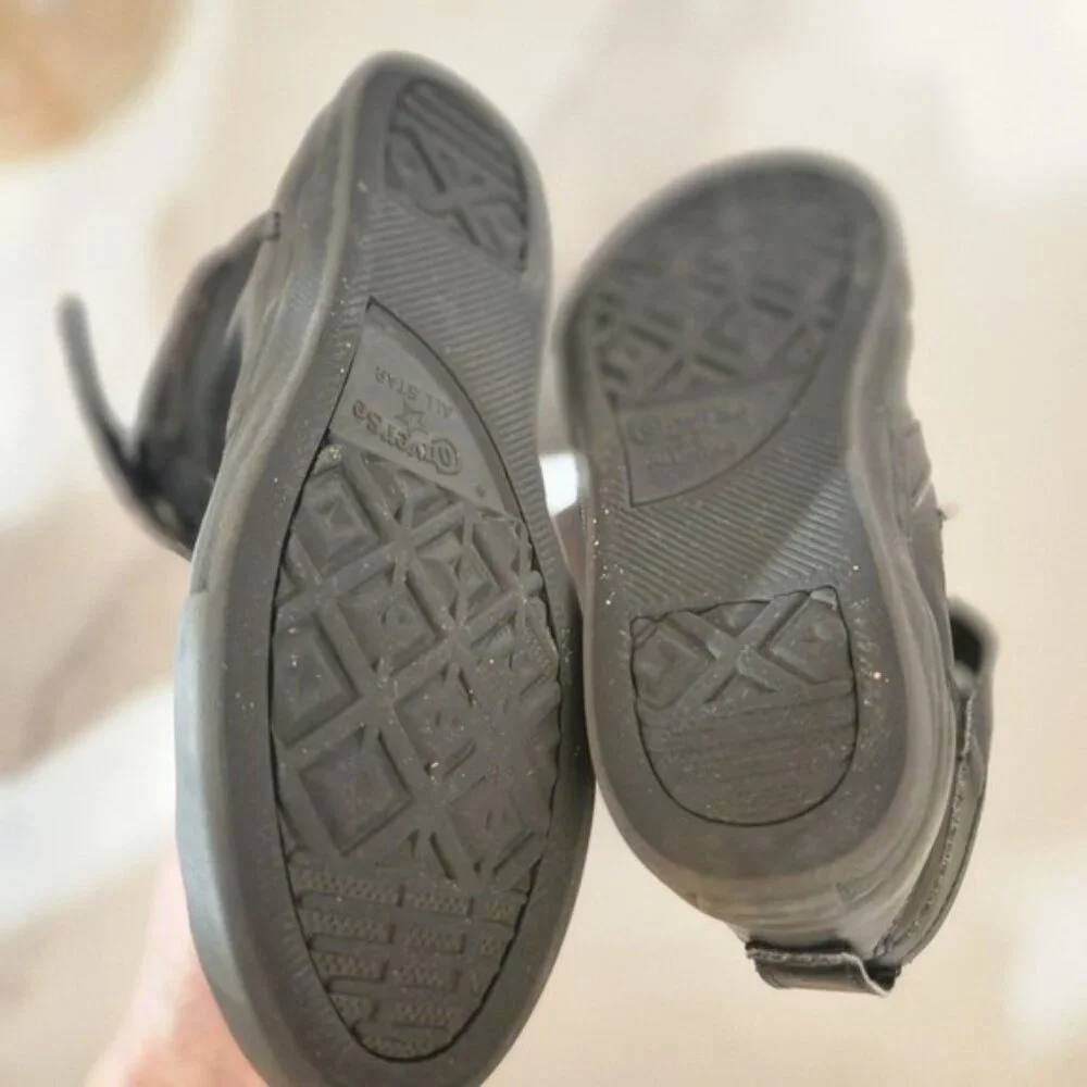 Converse Pro Blaze Strap Youth Leather High Top‎ Sneakers Black US 3